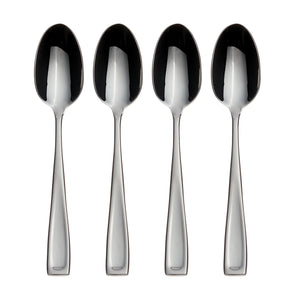 Lenox Oneida Moda Fine Flatware Teaspoons, Set of 4 Metallic, STAINLESS METAL T711004K