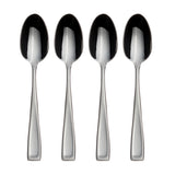 Oneida Moda Premium Stainless Steel Teaspoons, Set of 4 - Elegant Mirror Finish