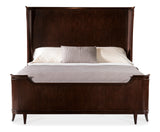 Bella Donna California King Panel Bed Dark Wood  Hooker Furniture