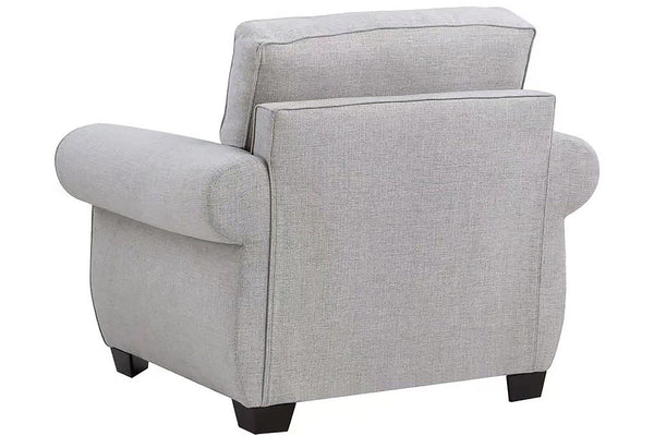 Porter Designs Porter Oasis Overstuffed Chair In Cream – Luxuriously Deep Seat, Rolled Arms & Feather Down Comfort Cream Fabric 01-207c-03-6327fa