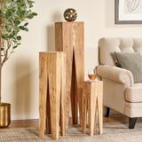 Christopher Knight Home® - Noble House - Towner Handcrafted Rustic Acacia Wood Nesting Tables, Natural