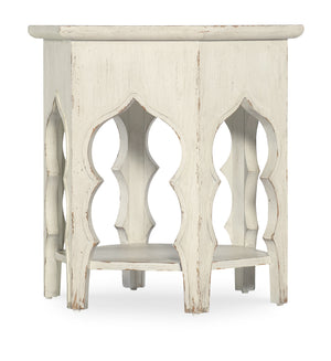 Americana Hexagon End Table Whites/Creams/Beiges Americana Collection 7050-80115-02 Hooker Furniture