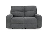 Parker House Polaris - Bizmark Grey Power Reclining Sofa And Loveseat Grey 100% Polyester (W) Mpol-32ph-big