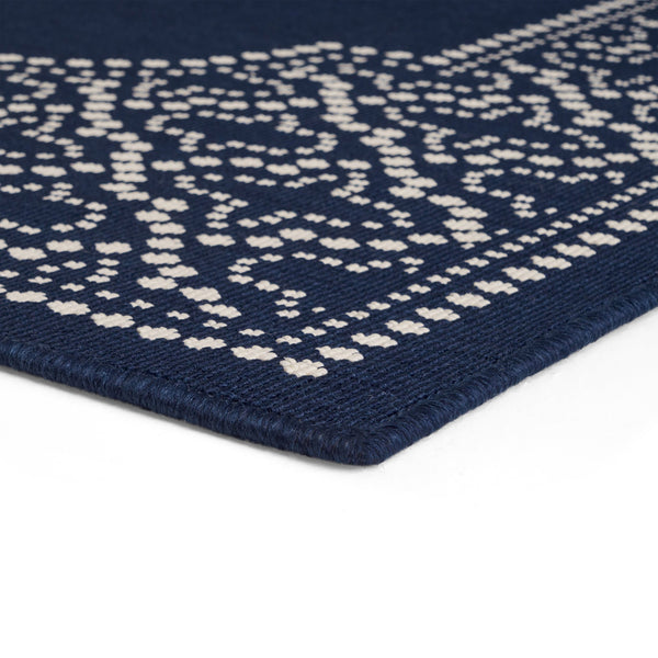English Elm Christopher Knight Home® - MARINA 4401L Navy Polypropylene Rug 5'3" x 7' Machine Woven Loop Pile Durable Indoor Outdoor Decor 65842.00