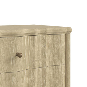 A.R.T. Furniture Haven Dresser - Timeless Cottage Design with Fluted Drawers and Ample Storage for Your Bedroom Elegance Blonde Oak 339130-2325