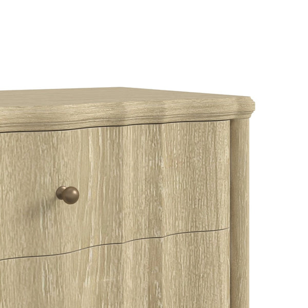 A.R.T. Furniture Haven Dresser - Timeless Cottage Design with Fluted Drawers and Ample Storage for Your Bedroom Elegance Blonde Oak 339130-2325