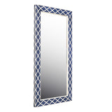 Navy Blue Floor Mirror Blue with Navy Finish P301547 Pulaski Furniture