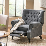 Christopher Knight Home® - Noble House - Sunapee Contemporary Tufted Recliner with Nailhead Trim