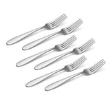 Lenox Oneida Vale Everyday Flatware Dinner Forks, Set of 6 Metallic, STAINLESS METAL H282006A