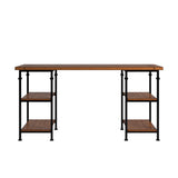 Homelegance By Top-Line Rafferty Vintage Industrial Storage Desk Natural Wood