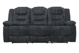 Parker House Bolton - Misty Storm Manual Glider Reclining Sofa And Recliner Light Grey 100% Polyester (W) Mbol-31-miss