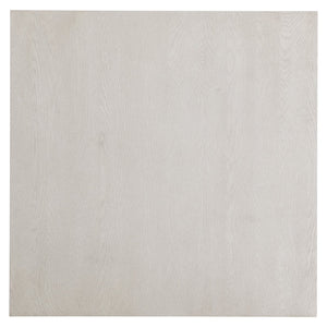 Bernhardt Bernhardt Sandblasted White Blythe Cocktail Table 54" Square Sculptural L-Leg Modern-Rustic Centerpiece 485011