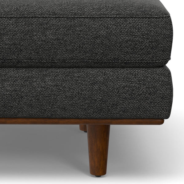 English Elm Morrison Large Rectangular Ottoman In Eco-Friendly Charcoal Grey - Versatile Comfort & Style! B136P159247