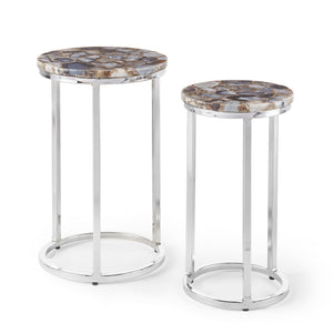 Steve Silver Onyx Agate Top Nesting Table NY2000NT