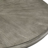 Homelegance By Top-Line Clementine Round Iron and Grey Finish Dining Table Grey Veneer