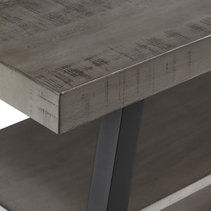 Homelegance By Top-Line Alastor Rustic X-Base 60-inch TV Stand Grey MDF