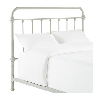 Homelegance By Top-Line Katana Antique Graceful Victorian Iron Metal Bed Silver Iron