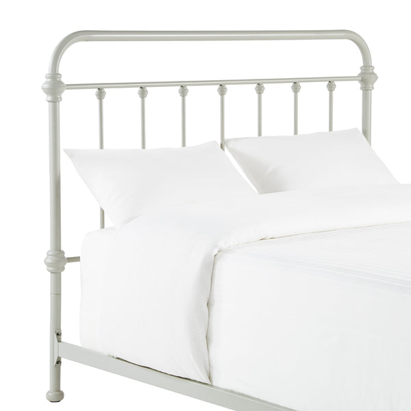 Homelegance By Top-Line Katana Antique Graceful Victorian Iron Metal Bed Silver Iron