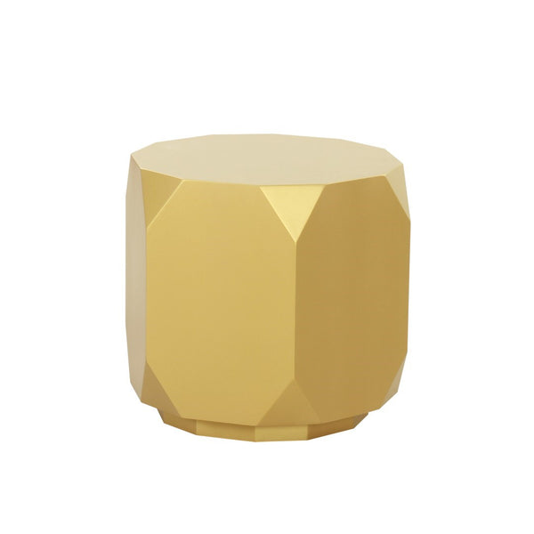 Pasargad Selva Modern Geometric Wood Side Table With Luxurious Gold Finish For Chic Home Decor Gold Wood Finish Plz-226e-l