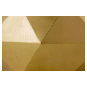 Pasargad Home Kronos Diamond Shape Coffee Table – Modern Brass Accent For Chic Living Spaces Gold Iron Prr-041brs