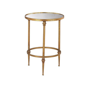 Atlas Alcazar Accent Tables Set of 2 - Elegant Antique-Gold Design for Versatile Home Decor & Functionality TA11004-01S
