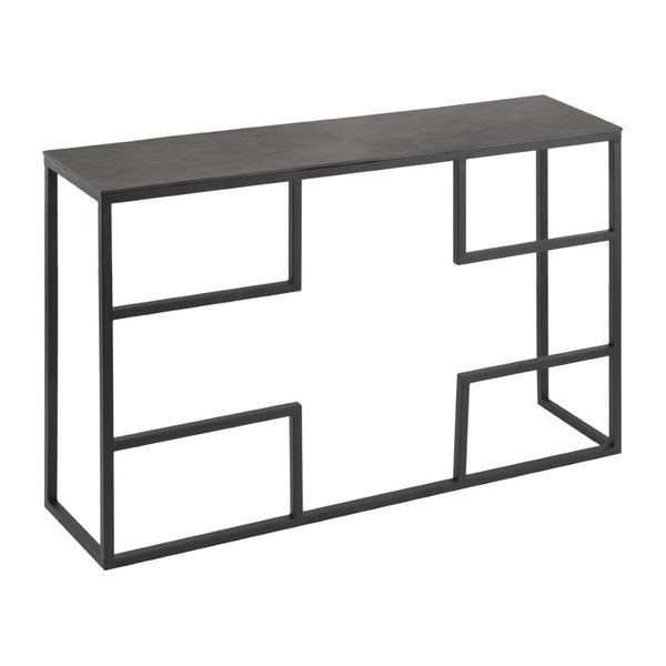 Atlas Aperio Console Table - Sculptural Iron & Aluminium Design, Modern Geometric Style for Narrow Spaces TA11005-01
