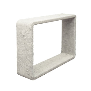 Atlas Bartlett Console Table - Modern Shoji White Design with Seagrass Frame for Entryways & Hallways TA11010-01