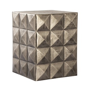 Atlas Brady Accent Table - Modern Dark Bronze Design with Pyramid Detail for Versatile Living Room Use TA11021-01