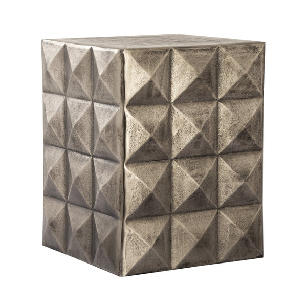Atlas Brady Accent Table - Modern Dark Bronze Design with Pyramid Detail for Versatile Living Room Use TA11021-01
