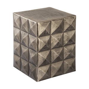Atlas Brady Accent Table - Modern Dark Bronze Design with Pyramid Detail for Versatile Living Room Use TA11021-01