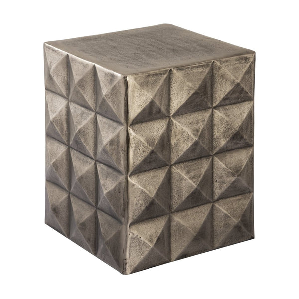 Atlas Brady Accent Table - Modern Dark Bronze Design with Pyramid Detail for Versatile Living Room Use TA11021-01