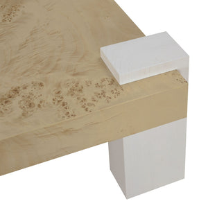 Atlas Bromo Coffee Table - Artisan Crafted Bleached Burl with Modern Design for Stylish Living Spaces TA11025-02
