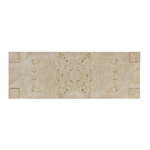 Atlas Bromo Console Table – Elegant Mappa Burl Veneer for Entryways, Hallways, and Living Spaces Bleached Burl TA11026-02