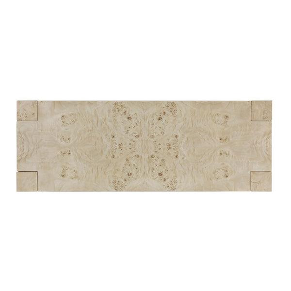 Atlas Bromo Console Table – Elegant Mappa Burl Veneer for Entryways, Hallways, and Living Spaces Bleached Burl TA11026-02