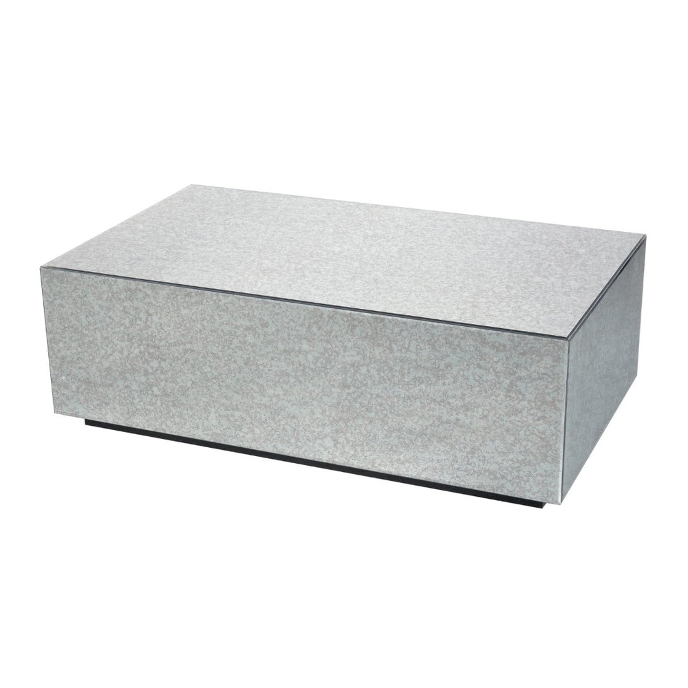 Atlas Budva Coffee Table - Chic Antique Mercury Glass Design with Contemporary Lines for Modern Living Rooms TA11028-01