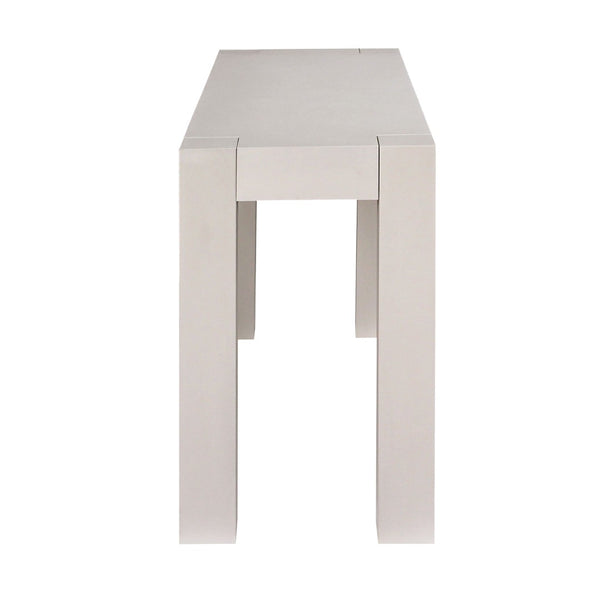 Atlas Calamar Console Table – Sleek Parsons Design Ideal for Entryways, Hallways, or Compact Spaces White TA11032-01