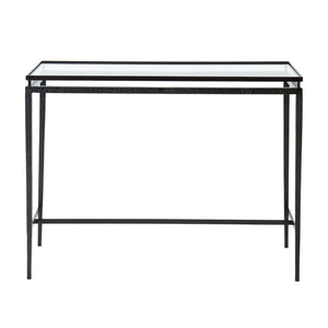Atlas Canyon Console Table - Sleek Modern Design with Hammered Metal Finish for Entryway & Living Room Decor TA11034-01