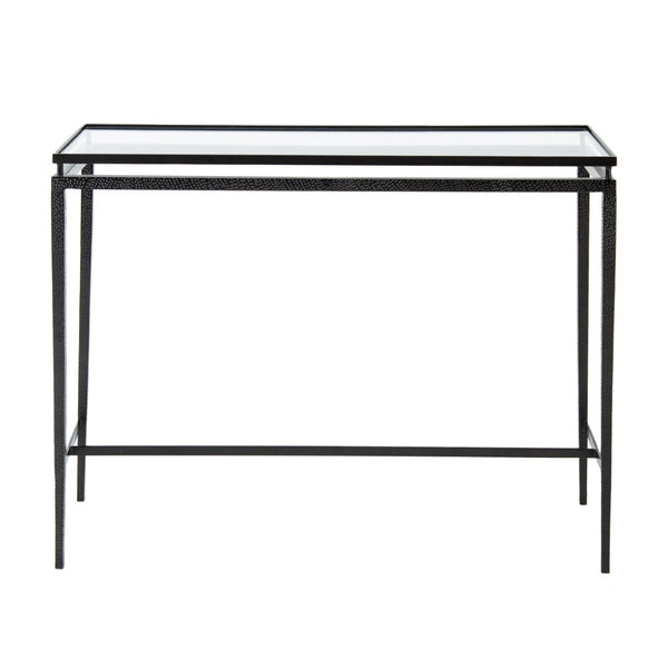 Atlas Canyon Console Table - Sleek Modern Design with Hammered Metal Finish for Entryway & Living Room Decor TA11034-01