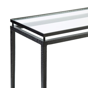 Atlas Canyon Console Table - Sleek Modern Design with Hammered Metal Finish for Entryway & Living Room Decor TA11034-01