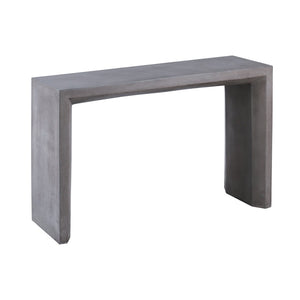 Atlas Chamfer Console Table - Modern Polished Concrete Design with Waterfall Sides for Entryway Elegance TA11039-01