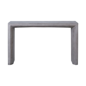 Atlas Chamfer Console Table - Modern Polished Concrete Design with Waterfall Sides for Entryway Elegance TA11039-01