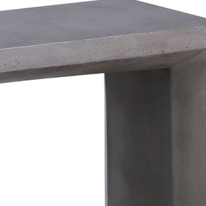 Atlas Chamfer Console Table - Modern Polished Concrete Design with Waterfall Sides for Entryway Elegance TA11039-01