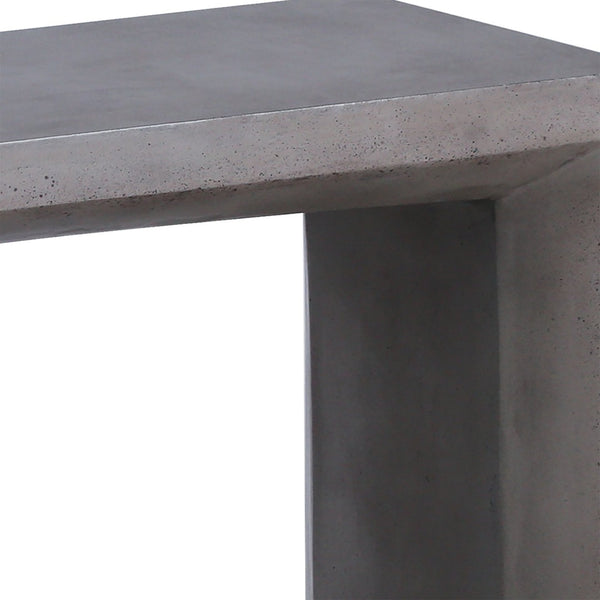 Atlas Chamfer Console Table - Modern Polished Concrete Design with Waterfall Sides for Entryway Elegance TA11039-01