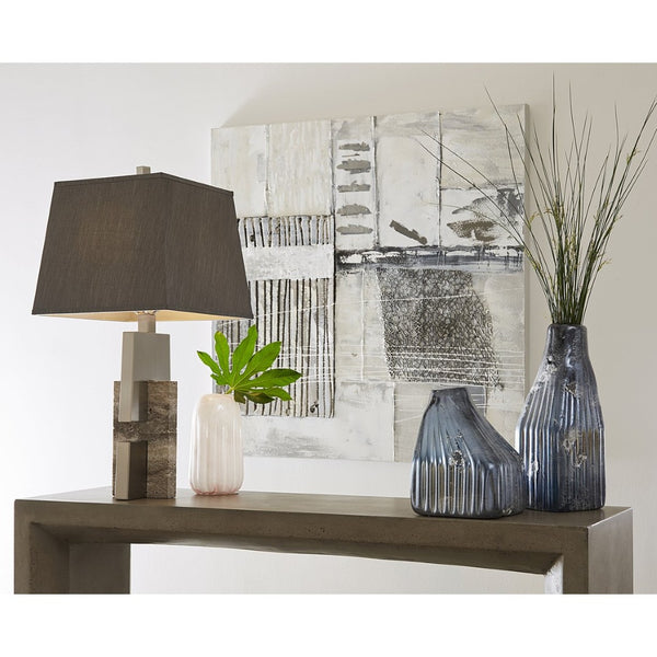 Atlas Chamfer Console Table - Modern Polished Concrete Design with Waterfall Sides for Entryway Elegance TA11039-01