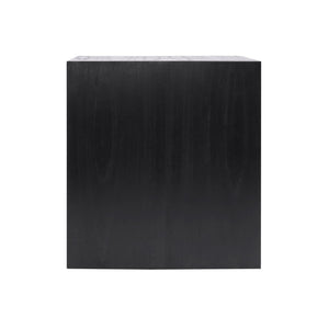 Atlas Checkmate Accent Table - Modern Black Design with Concealed Storage for Living Spaces & Bedrooms TA11040-02