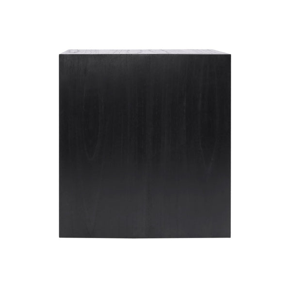 Atlas Checkmate Accent Table - Modern Black Design with Concealed Storage for Living Spaces & Bedrooms TA11040-02