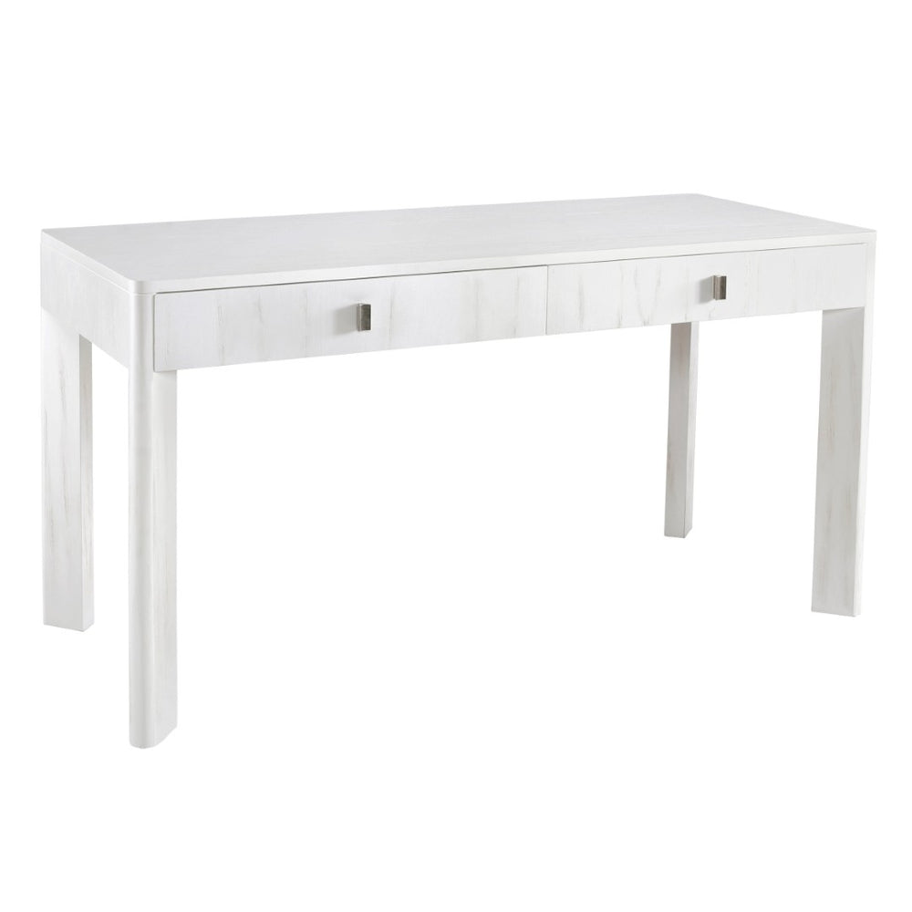 Atlas Checkmate Console Table - Modern White Entryway Furniture with Storage & Stylish Angled Legs TA11042-01
