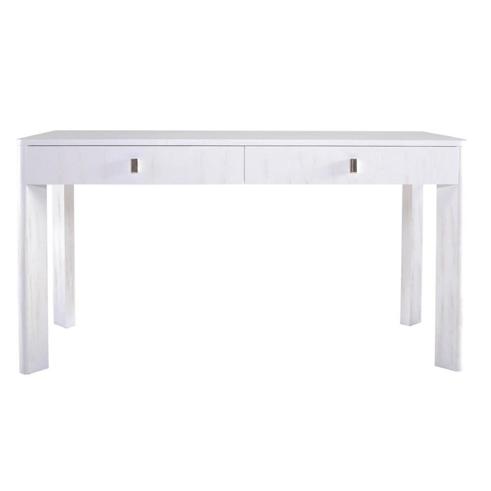 Atlas Checkmate Console Table - Modern White Entryway Furniture with Storage & Stylish Angled Legs TA11042-01