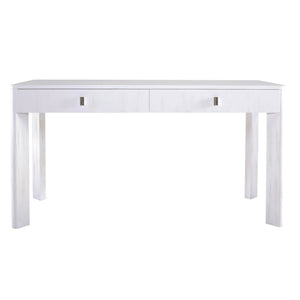 Atlas Checkmate Console Table - Modern White Entryway Furniture with Storage & Stylish Angled Legs TA11042-01