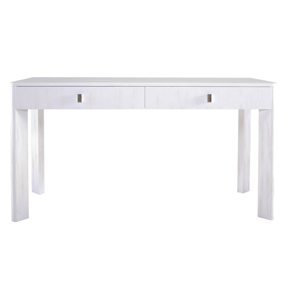 Atlas Checkmate Console Table - Modern White Entryway Furniture with Storage & Stylish Angled Legs TA11042-01